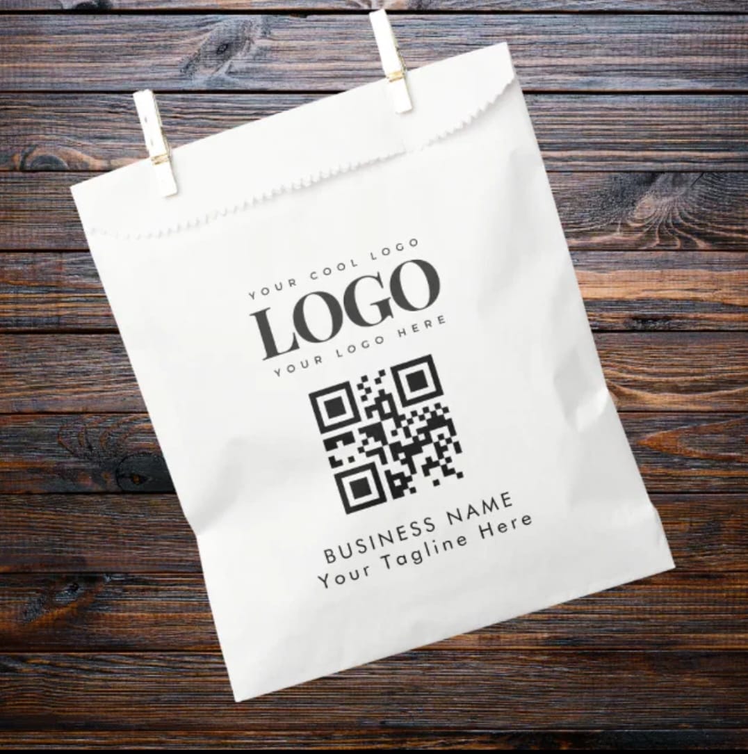 VIBEWINN QR Code Paper Bag Design